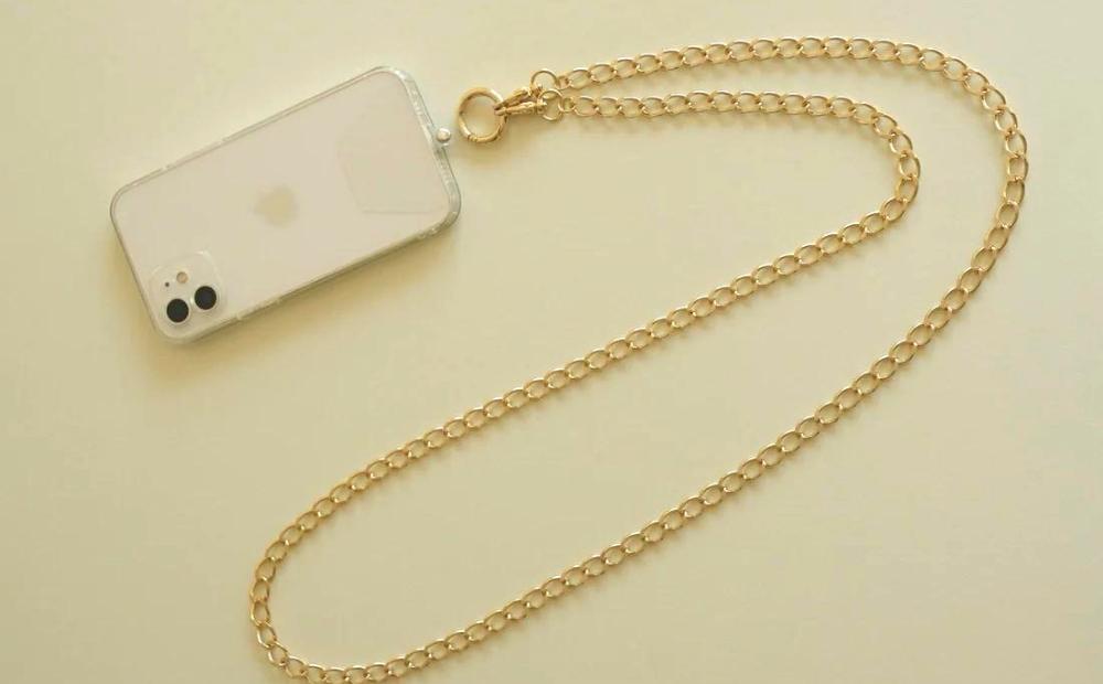 【LENERAオリジナルスマートフォンショルダー】 smartphone shoulder - maro - / gold 【079036】